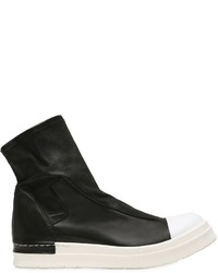 Cinzia Araia Stretch Nappa Leather High Top Sneakers