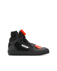 Off-White Contrast Lace Up Sneakers