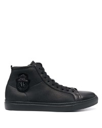 Billionaire Crest High Top Leather Sneakers