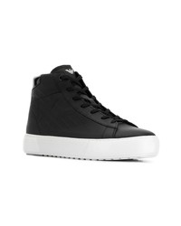 Ea7 Emporio Armani Embossed Logo Hi Top Sneakers