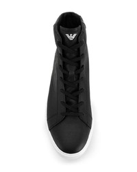 Ea7 Emporio Armani Embossed Logo Hi Top Sneakers