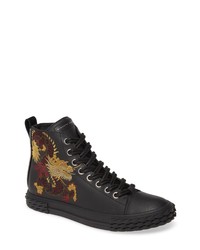 Giuseppe Zanotti Embroidered Dragon Sneaker