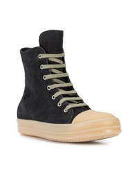 Rick Owens Extended Tongue Lace Up Sneakers