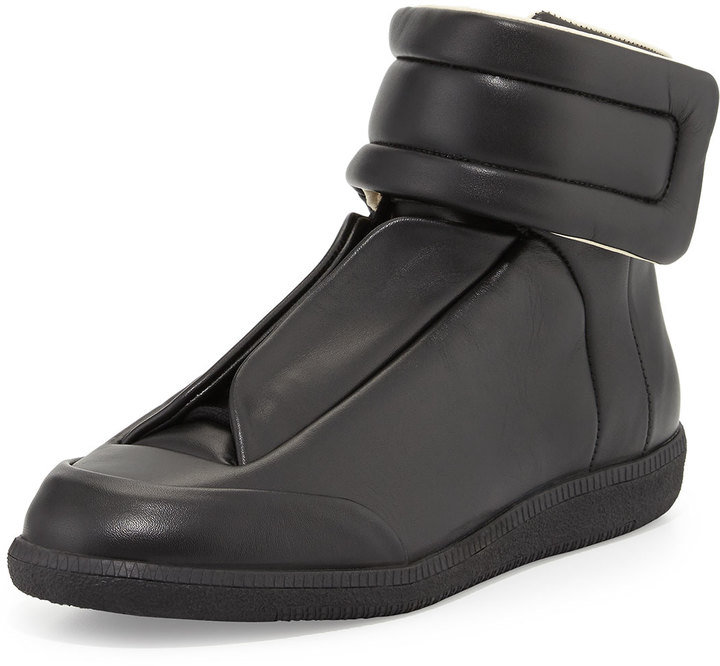 Maison Margiela Future High Sneaker Black, $895 | | Lookastic