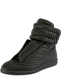 Maison Margiela Future Tire Tracks Leather High Top Sneaker
