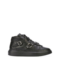 Moschino Harness Strap Hi Top Sneakers