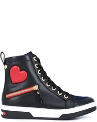 Love Moschino Heart Detail Hi Top Sneakers
