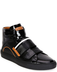 Bally Herick Leather High Top Sneaker Black