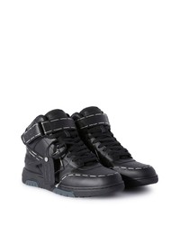 Off-White Hi Top Lace Up Sneakers