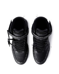 Off-White Hi Top Lace Up Sneakers