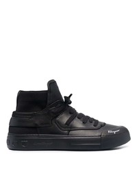 Salvatore Ferragamo High Top Leather Sneakers