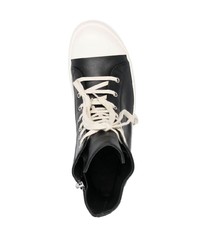 Rick Owens High Top Leather Trainers