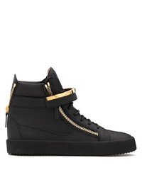 Giuseppe Zanotti High Top Logo Plaque Sneakers