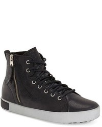 Blackstone Kl62 High Top Sneaker With Genuine Shearling Lining