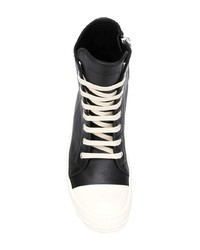 Rick Owens Lace Up Hi Top Sneakers
