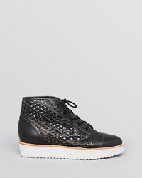 Loeffler Randall Lace Up High Top Sneakers Olympia