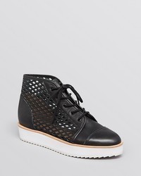 Loeffler Randall Lace Up High Top Sneakers Olympia