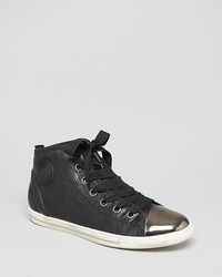 Paul Green Lace Up High Top Sneakers Valetta