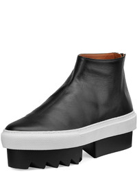 Givenchy Leather High Top Platform Skate Sneaker Black