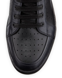 Kenneth Cole Leather High Top Sneaker Blacknavy