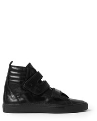 Raf Simons Leather High Top Sneakers