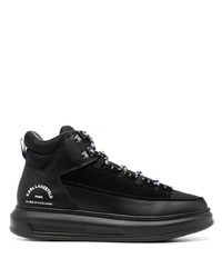 Karl Lagerfeld Leather High Top Sneakers