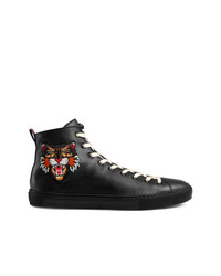 Gucci Leather High Top With Appliqus