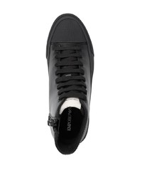 Emporio Armani Logo Patch High Top Sneakers