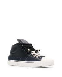 Maison Margiela Logo Patch Lace Up Sneakers