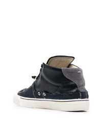 Maison Margiela Logo Patch Lace Up Sneakers