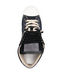 Maison Margiela Logo Patch Lace Up Sneakers