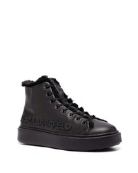 Karl Lagerfeld Logo Plaque High Top Sneakers
