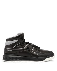 Valentino Garavani Logo Stamp High Top Sneakers