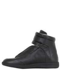 Maison Margiela Strap Leather High Top Sneakers
