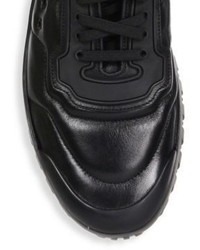 Prada Nappa Leather High Top Sneakers