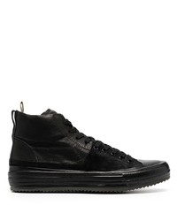 Officine Creative Panelled Leather High Top Sneakers