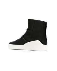 The Last Conspiracy Pleat Detail Hi Top Sneakers