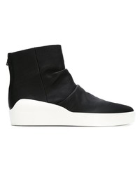 The Last Conspiracy Pleat Detail Hi Top Sneakers