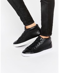 Lacoste Premium Leather Straightset Chukka Hi Top Sneakers