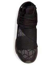 Y-3 Qasa High Top Leather Sneakers