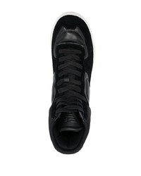 Emporio Armani Quilted Finish High Top Sneakers