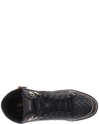 Just Cavalli Quilted Nappametallic Leather High Top