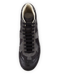 Maison Margiela Replica Shiny Leather High Top Sneaker