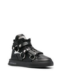 Roberto Cavalli Strappy Leather Ankle Boots
