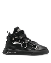 Roberto Cavalli Strappy Leather Ankle Boots