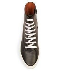 Givenchy Street Leather Lace Up Platform Sneakers