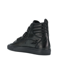 Raf Simons Touch Strap Hi Top Sneakers