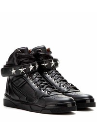 Givenchy Tyson Stars Leather High Top Sneakers