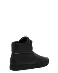 Versace Medusa Smooth Leather High Top Sneakers