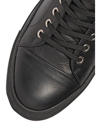 Versus Lion Head Leather High Top Sneakers